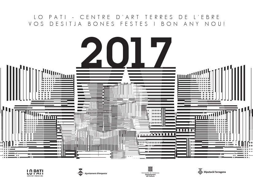 L'equip del Centre d'Art de les Terres de l'Ebre vos desitgem bones festes i bon any nou!