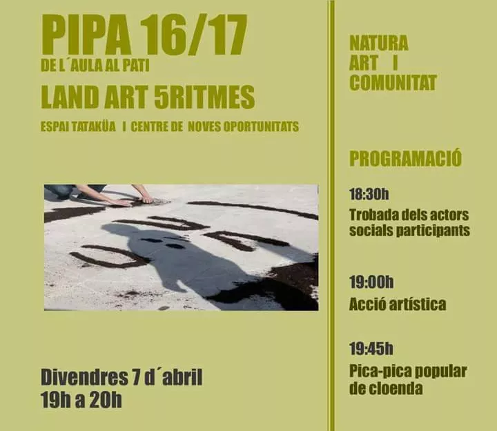 Land Art 5Ritmes, projecte seleccionat PIPA 2016