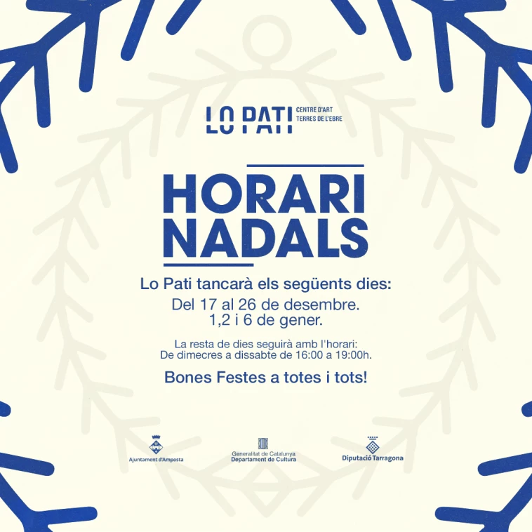 Horari Nadals 2020.